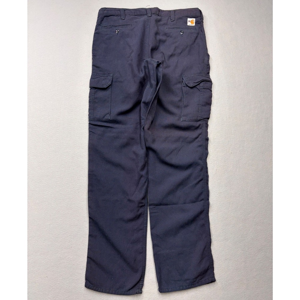 Carhartt Cargo Pants Mens 36x34 Blue FR Flame Resistant NFPA 2112 CAT 2 344-20